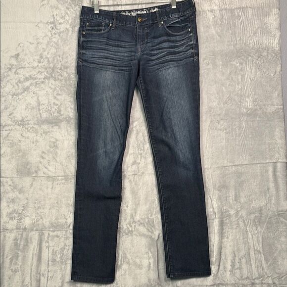 Express Dark Wash Skinny Stella Regular Fit Size 6 - Picture 1 of 9